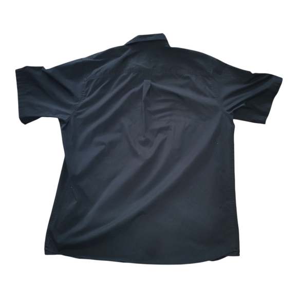 Wranglers Men's Black Short Sleeve Extra Large Button Down Dress Shirt - Picture 6 of 6